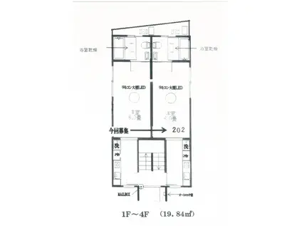 ホーヨー東京レジデンス東新宿(1K/3階)の間取り写真