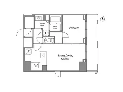 GRAN PASEO目黒 グランパセオメグロ(1LDK/10階)の間取り写真