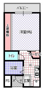 親和ハイツ(1K/1階)の間取り写真
