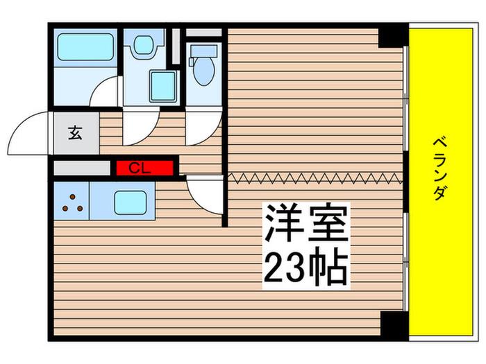 シーアイマンション南大津(ワンルーム/10階)の間取り写真