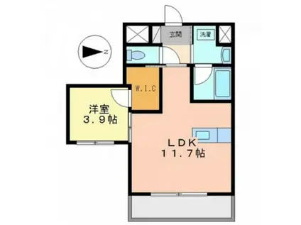 アーバンパレス医大前(1LDK/2階)の間取り写真