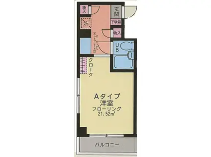 アーベイン・メゾン(ワンルーム/2階)の間取り写真