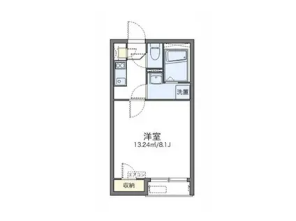 レオネクストプランドールII(1K/1階)の間取り写真