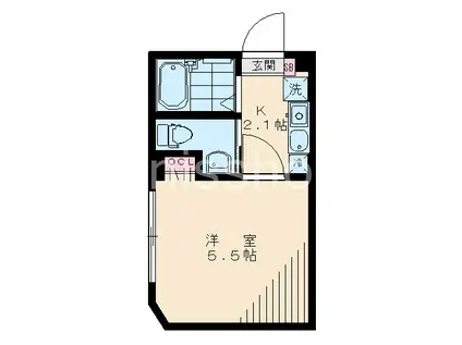 大泉学園イースト-Y2(1K/1階)の間取り写真