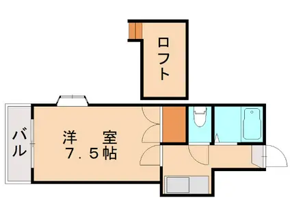ジョイフル養福寺(1K/2階)の間取り写真