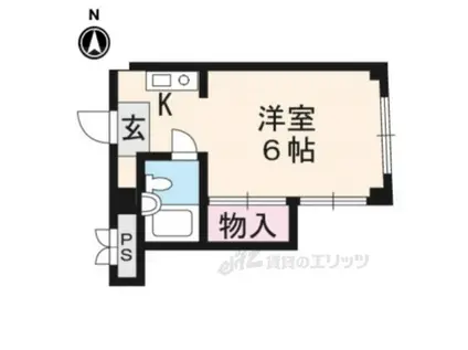 コーポ杉(1K/3階)の間取り写真