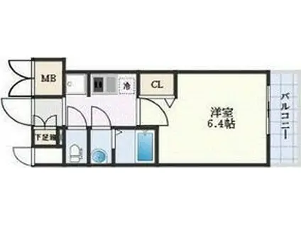 プレサンスTHE新栄(1K/10階)の間取り写真