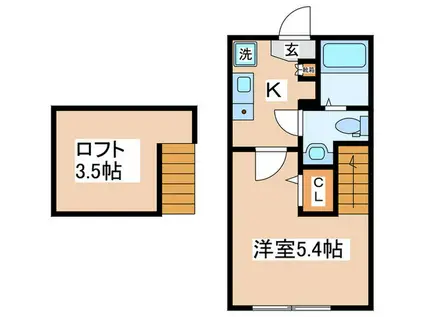 エクセルステージ大塚帝京大学(1K/1階)の間取り写真