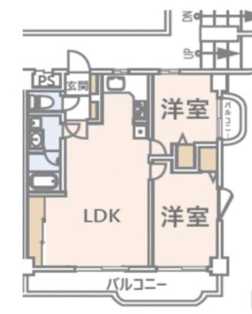 ラレーブ光が丘公園(2LDK/3階)の間取り写真