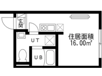 &H RESIDENCE(ワンルーム/1階)の間取り写真