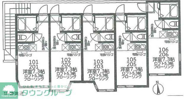 K.F 堀ノ内(ワンルーム/1階)の間取り写真