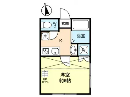 メゾングリス(1K/2階)の間取り写真