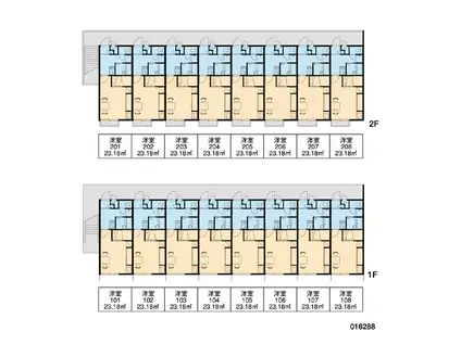 レオパレスジゴジ1(1K/2階)の間取り写真