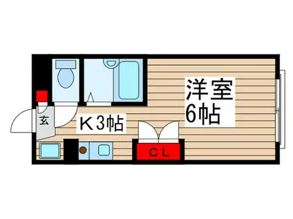 BEATLES SQUARE(1K/2階)の間取り写真