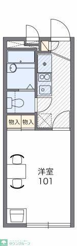 レオパレスフローラ茅ヶ崎(1K/2階)の間取り写真
