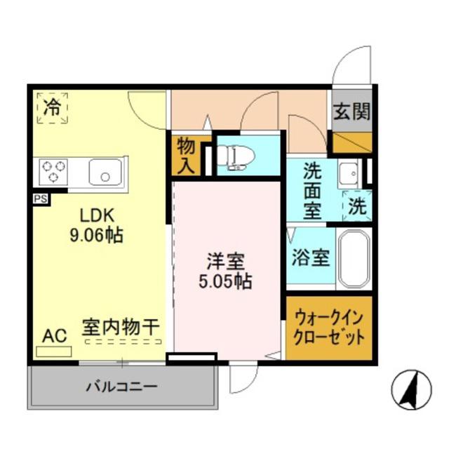 ルミナーレ(1LDK/3階)の間取り写真
