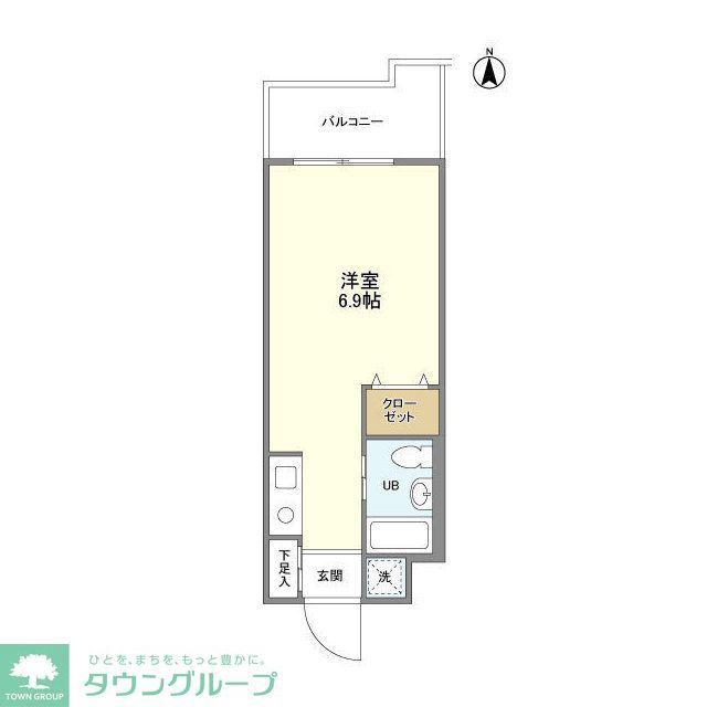 インプルーブ高井戸(ワンルーム/4階)の間取り写真
