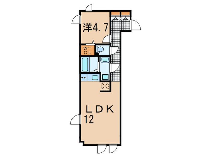 ユーレジデンス音羽(1LDK/3階)の間取り写真