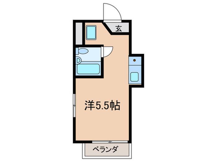 リトルズ要町(ワンルーム/2階)の間取り写真