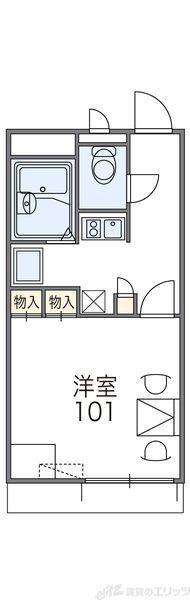 レオパレスマンゲシア(1K/2階)の間取り写真