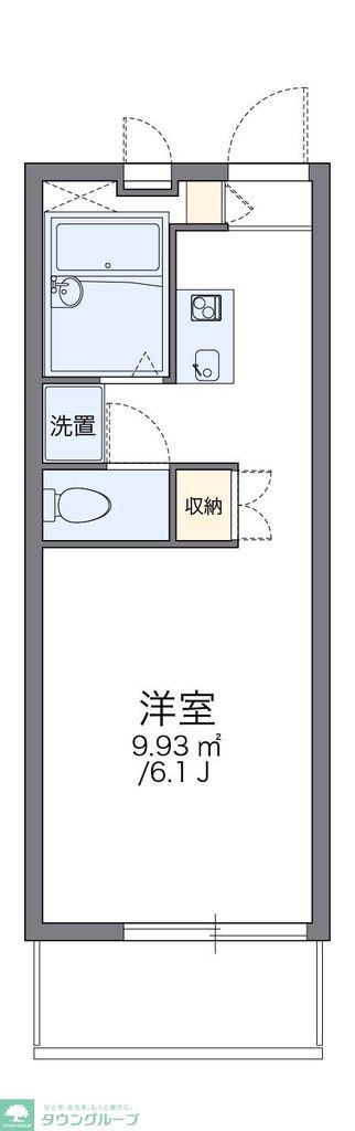 レオパレスソフィア(1K/2階)の間取り写真