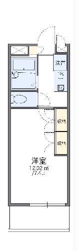 レオパレス行徳エステート(1K/2階)の間取り写真