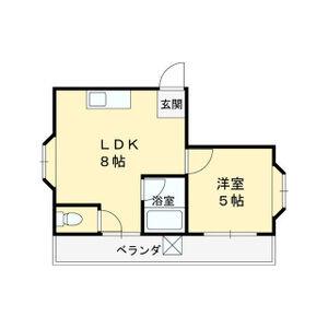 アルバトロス(1LDK/5階)の間取り写真