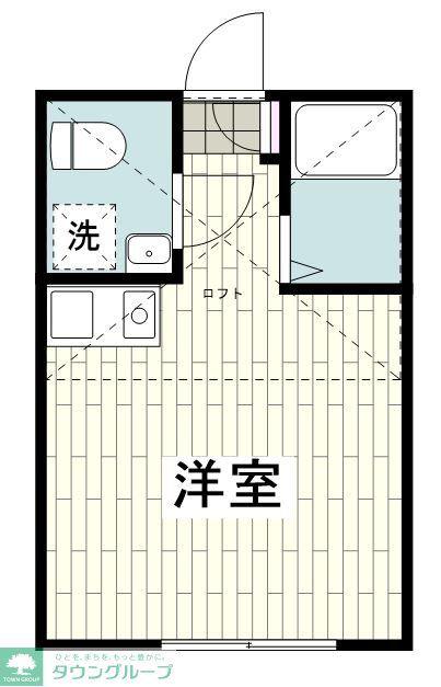 ネクサス逗子(ワンルーム/2階)の間取り写真