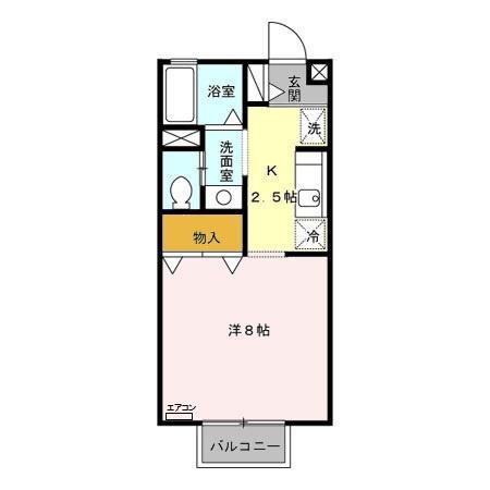 クライン・イル(1K/1階)の間取り写真