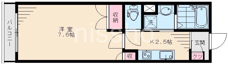 ART VILLAGE(1K/2階)の間取り写真