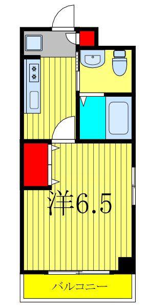 JR京葉線 舞浜駅 徒歩18分 4階建 築7年(1K/4階)の間取り写真