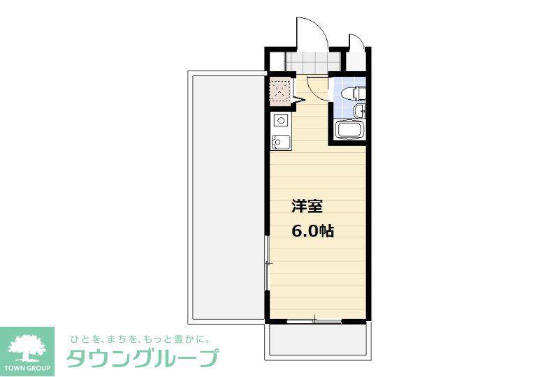ユートピア河辺(ワンルーム/3階)の間取り写真