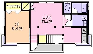 アーリーメイ(1LDK/2階)の間取り写真