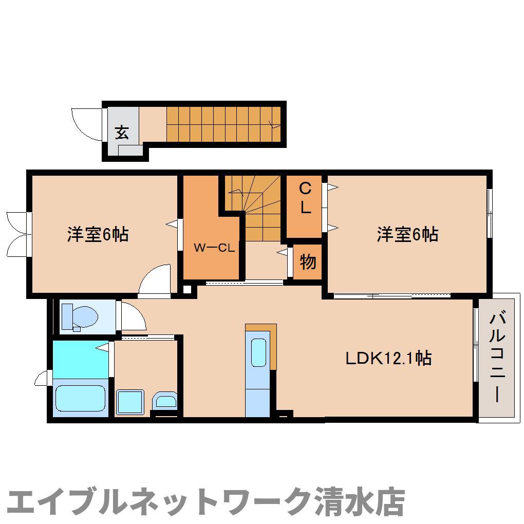 クザリアーナ(2LDK/2階)の間取り写真