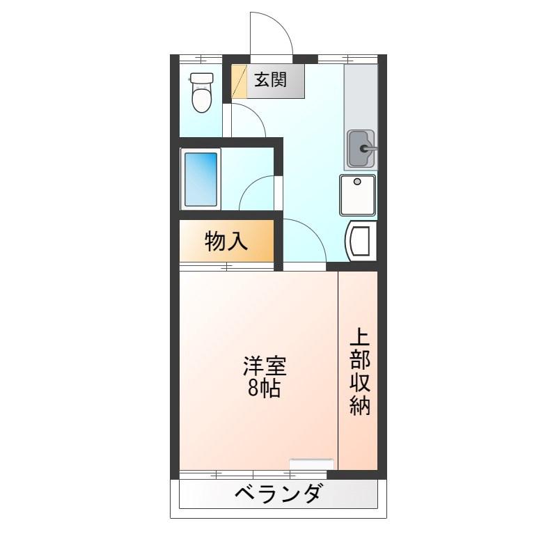 アーバンライフ(1K/2階)の間取り写真