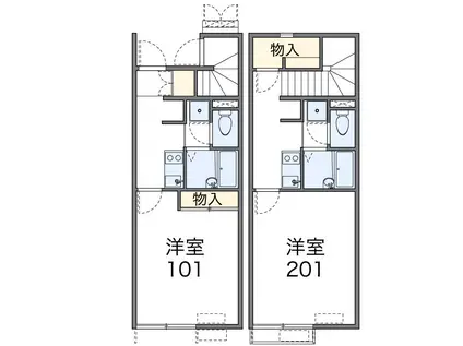 レオネクスト葵(1K/1階)の間取り写真