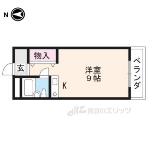 グラシューズなかにし(ワンルーム/5階)の間取り写真