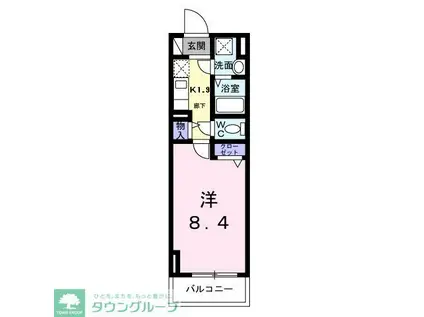 スアヴィス鳩ケ谷(1K/9階)の間取り写真