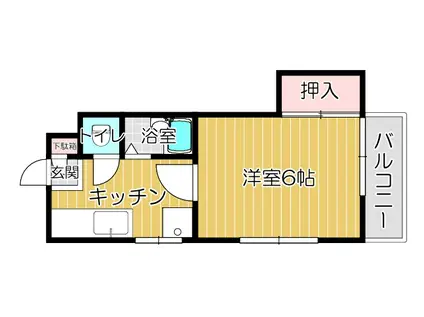 シャトレ永犬丸(1K/3階)の間取り写真