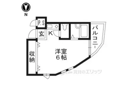 ルモンド安町(ワンルーム/2階)の間取り写真