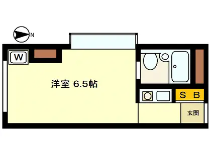 フジモリアネックス(ワンルーム/2階)の間取り写真