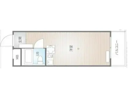 NICアーバンスピリッツ中野(ワンルーム/3階)の間取り写真