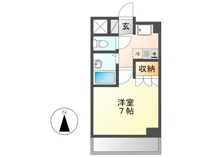 STUDIO SHIROGANE(1K/5階)の間取り写真