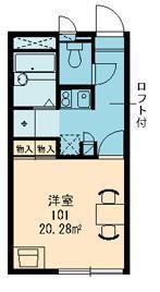 レオパレス松前2 18326(1K/2階)の間取り写真