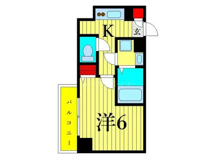 GRANPASEO金町(1K/9階)の間取り写真