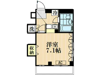 THE ROCK S TAMAGAWAザロックスタマガワ(ワンルーム/4階)の間取り写真