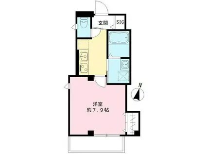 T&Y大岡山(1K/3階)の間取り写真