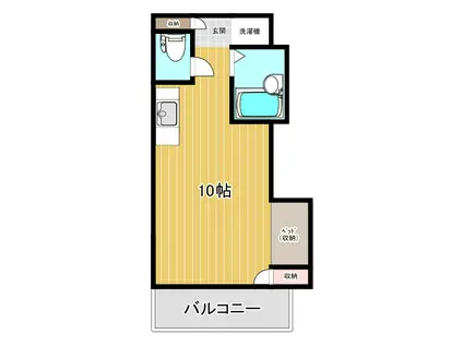 ライオンアネックス(ワンルーム/7階)の間取り写真