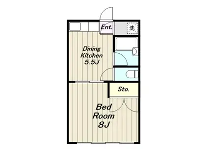 サンハウス相南(1DK/1階)の間取り写真