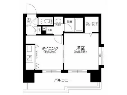 パレステュディオ笹塚(1DK/9階)の間取り写真